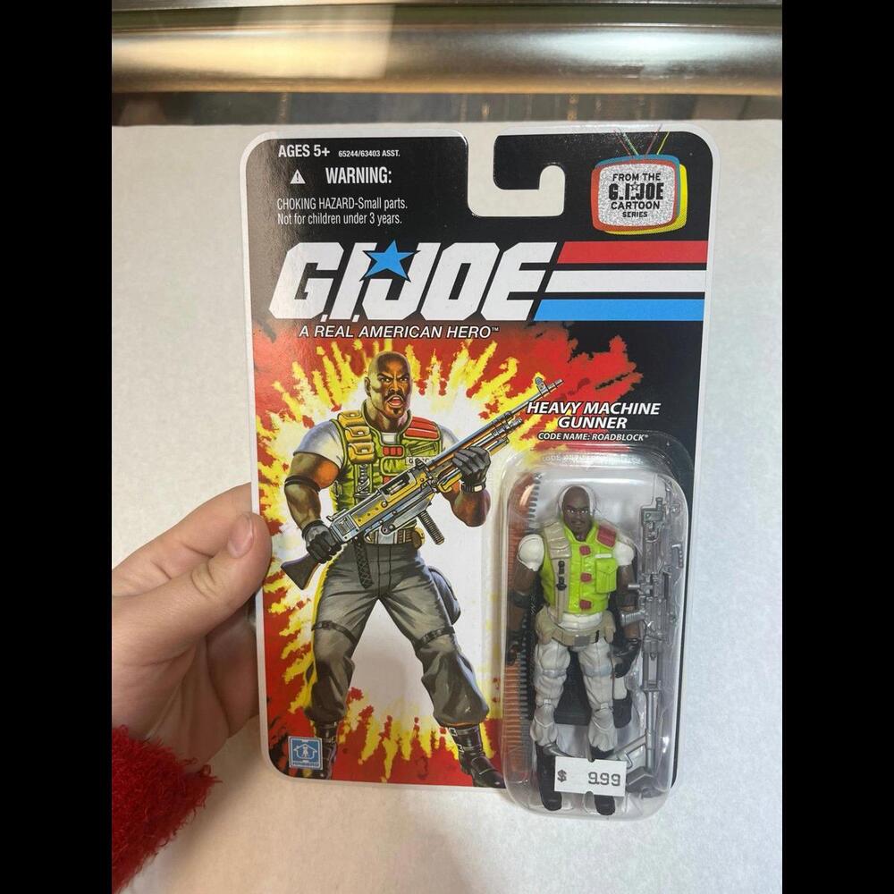 GI Joe Heavy Machine Gunner Roadblock 25th Anniversary Cartoon‎ Series 2007 New